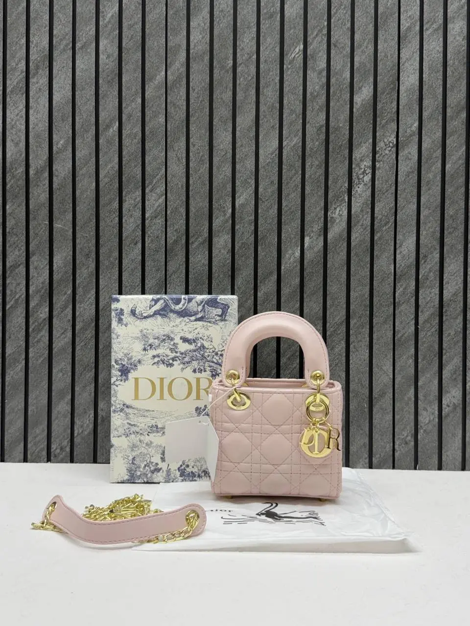 Dior 662 Lady Dioor Nano Pink With Original Box Packing