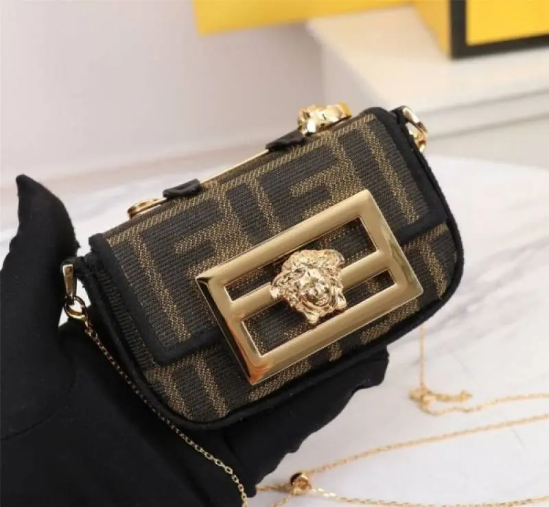 Fendi Fendace Nano Baguette Limited Edition Bag With OG Box & Dust Bag (Brown-640) - Image 2