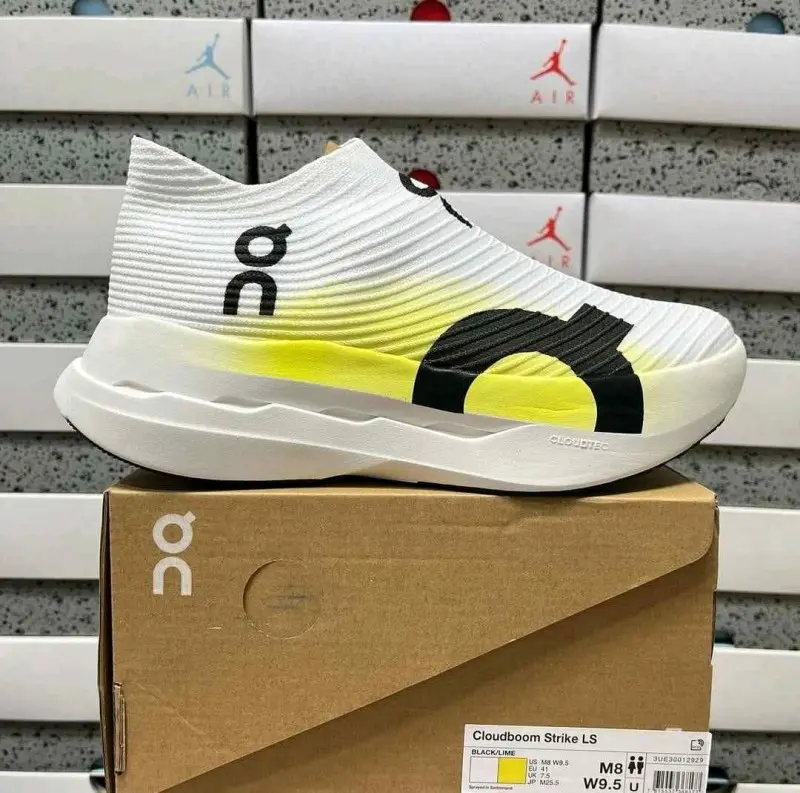 On Cloudboom Strike LS White Yellow 5067 - Image 3