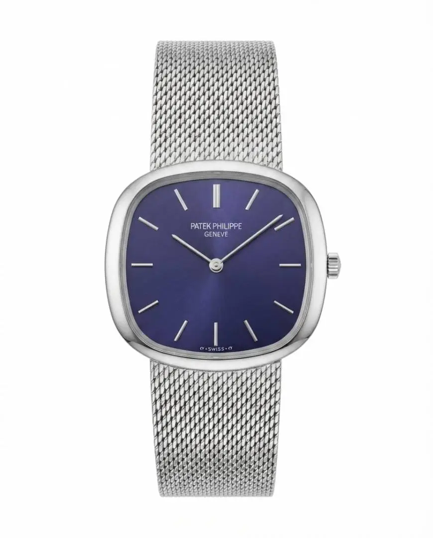 Patek philipe Ellipse Timepiece Silver Blue Dial