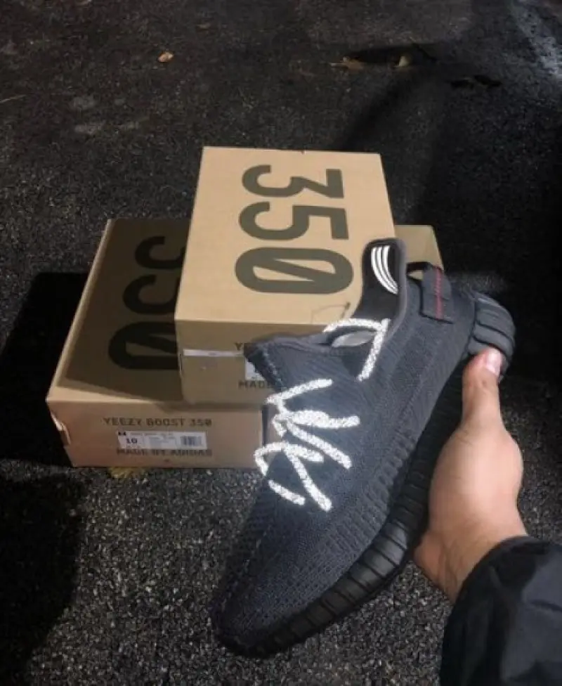 Adidas Yeezy 350 V2 Lace Reflective Semi Ua - Image 9