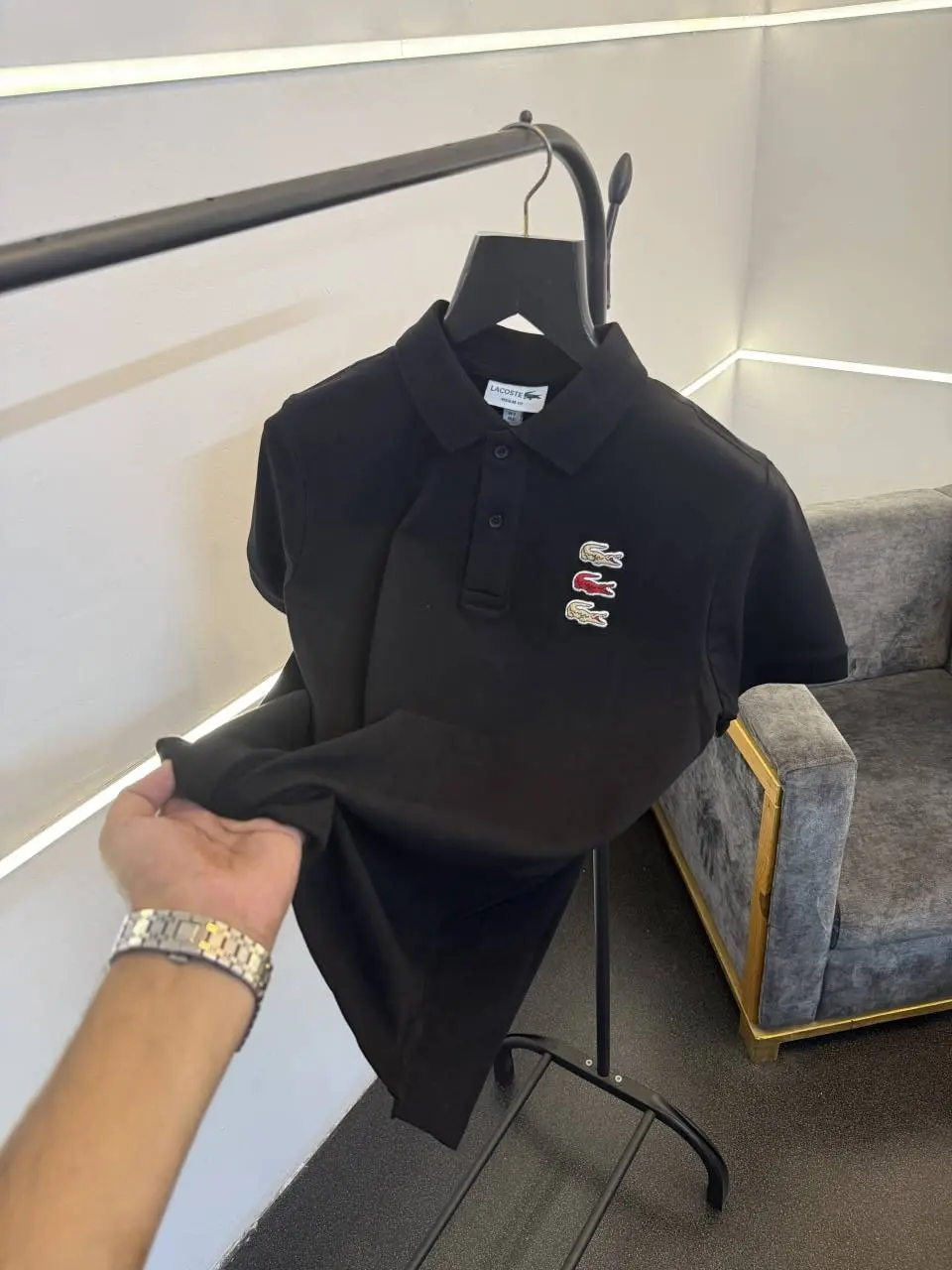 Lacoste Imported polo tshirt black sale - Image 2