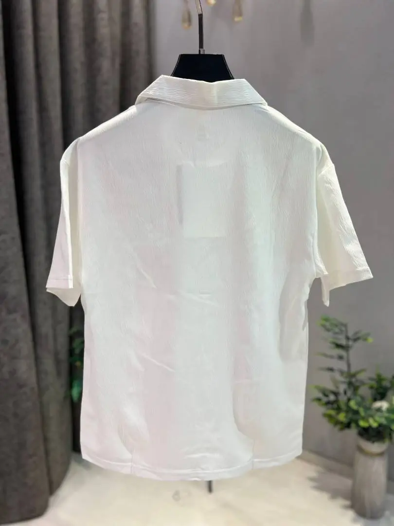 KOREAN IMPORTED HIGH DEMAND ARTICLE POLO T-SHIRT WHITE - Image 2