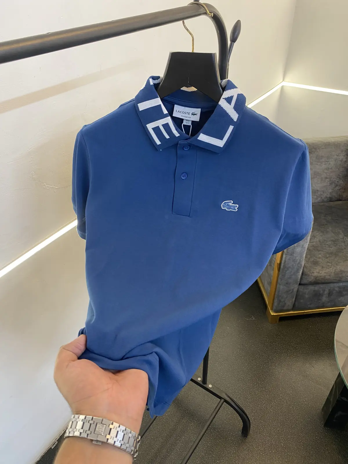 Lacoste imported polo tshirt blue - Image 2