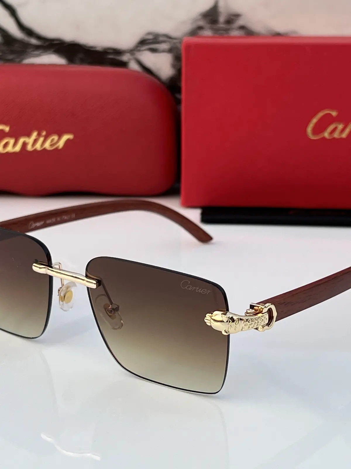 Cartier 3060 gold brown - Image 2