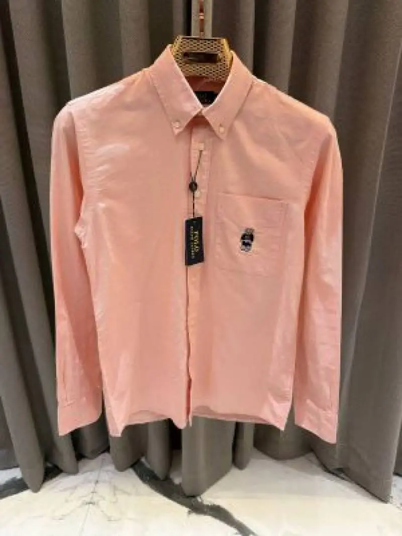 Ralph Lauren Chest Logo Full Sleeves Shirt Pink