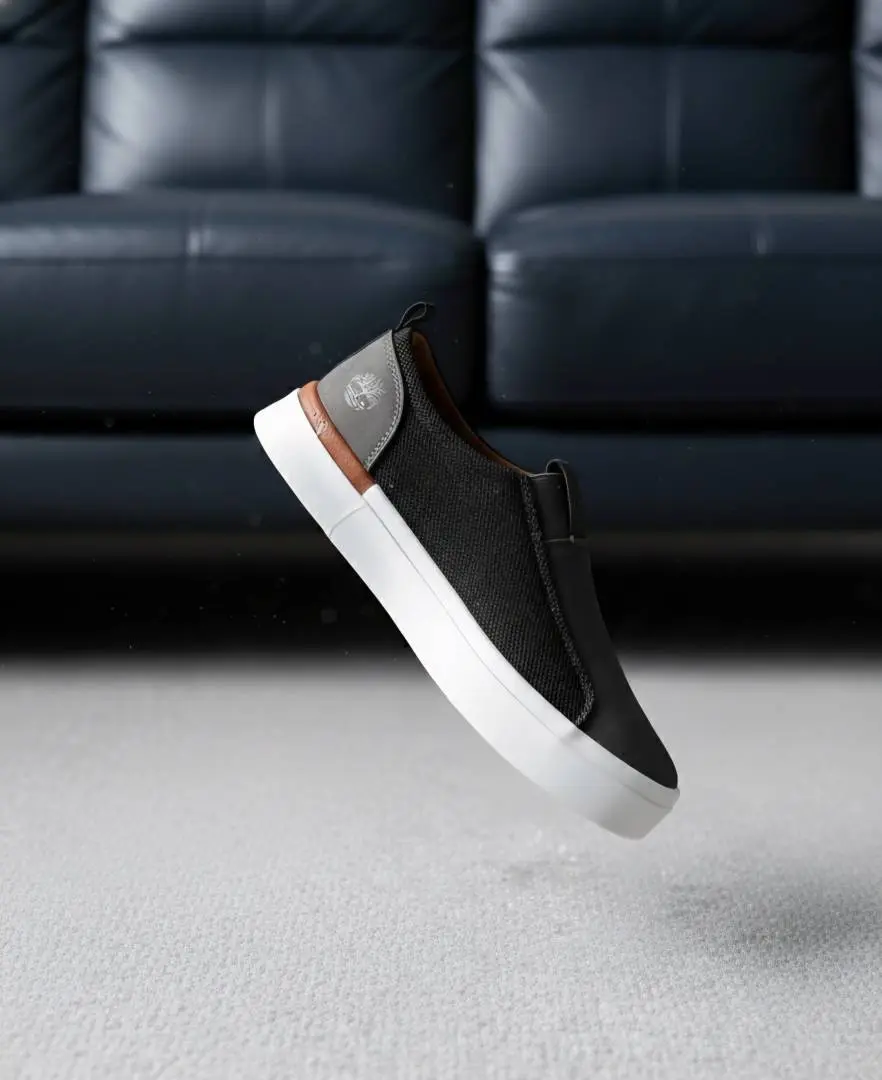 TIMBERLAND SLIP ON SNEAKER BLACK GREY - Image 5