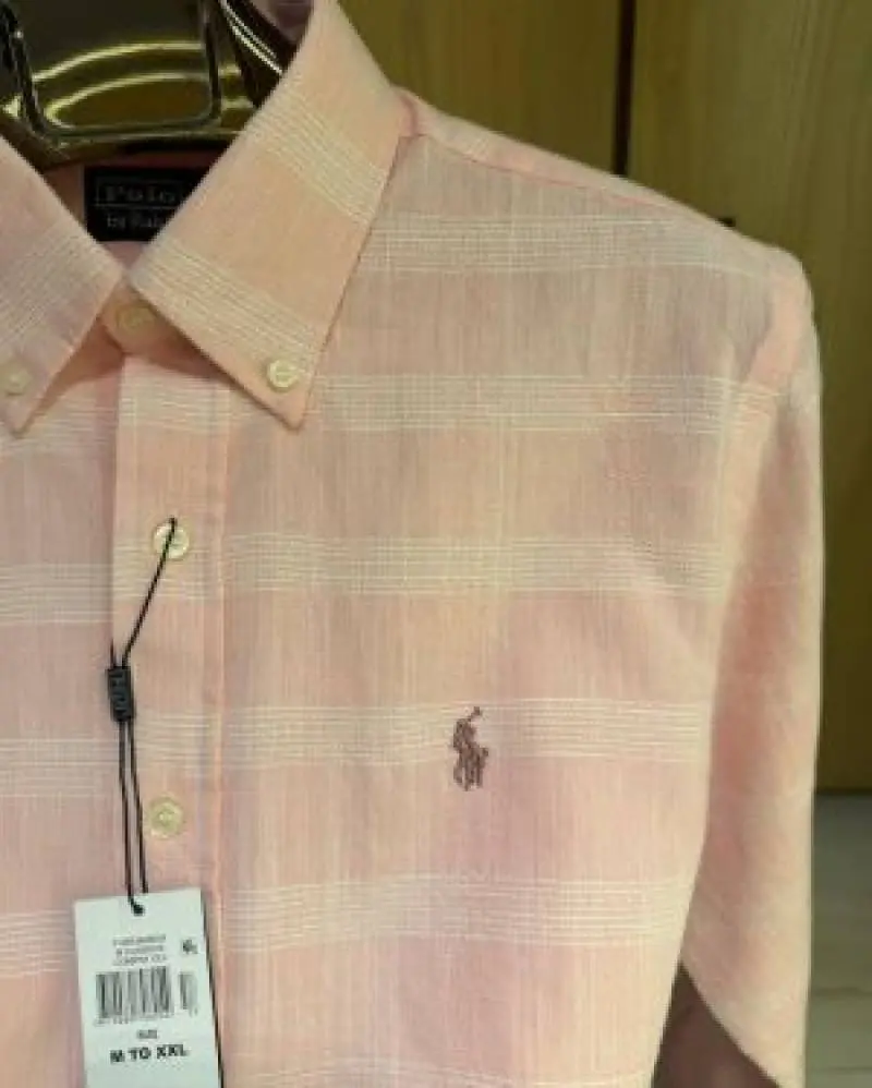 Ralph LAUREN P-OLO IMPORTED STORE ARTICLE SHIRT PINK - Image 3