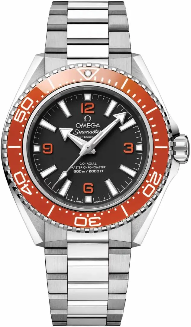 Omega Seamaster Planet Ocean 600M Co-Axial Master Chronometer metal Silver orange black