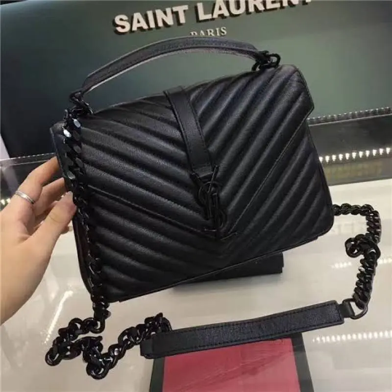 Ysl Collage BlackMedium Shoulder Bag With Original Box & Dust Cover - Image 2