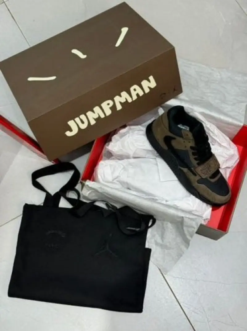 Travis Scott x Jordan Jumpman Jack tr Dark Mocha UA Quality - Image 2