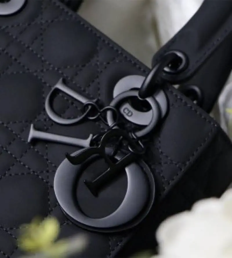 Dior Lady My ABC Matte Black With OG Box & Dust Bag (Black-383) - Image 5