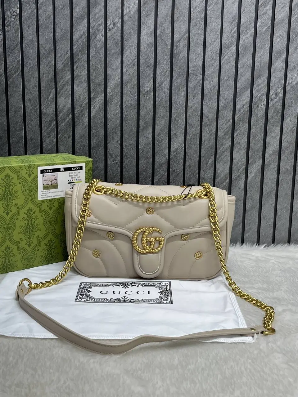 Gucci Marmont GG Edition Apricot With OriginalBox DustCover