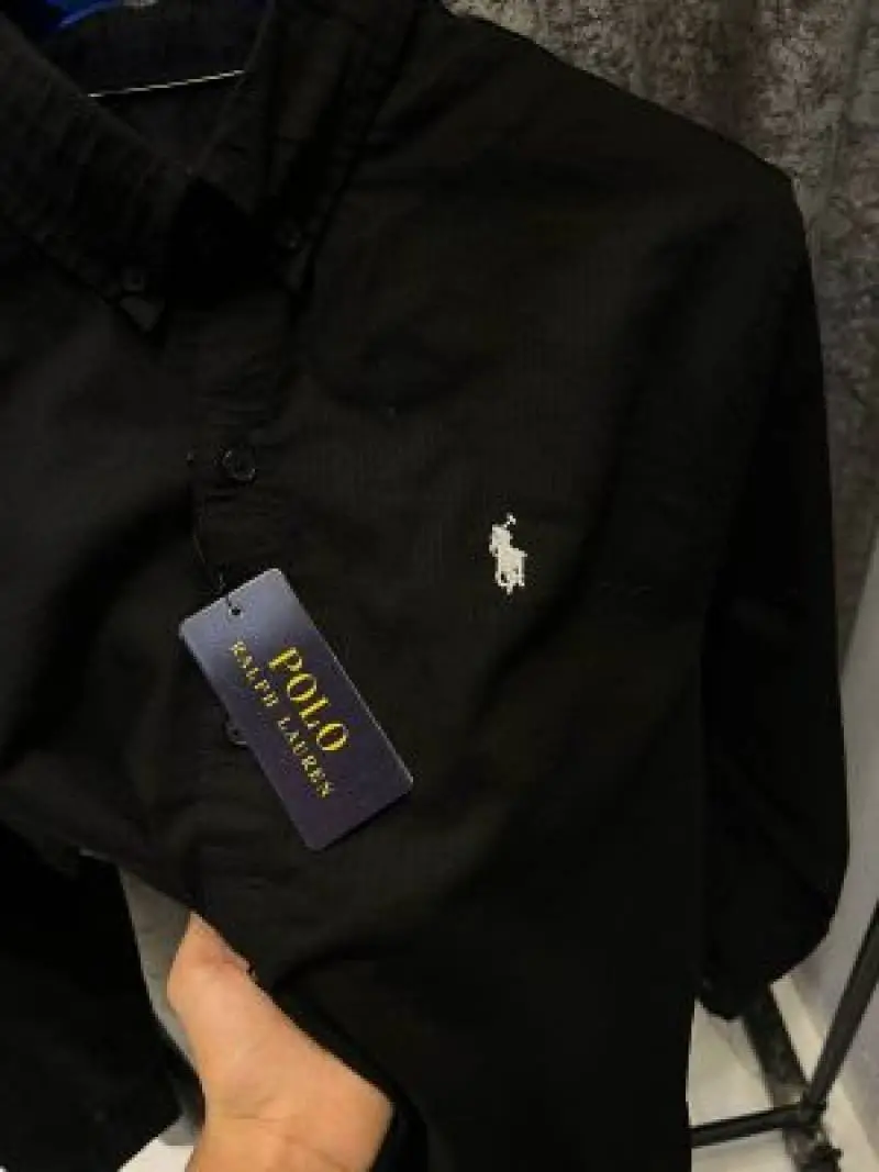 Ralph LAUREN P-OLO IMPORTED STORE ARTICLE SHIRT linen fabric - Image 4