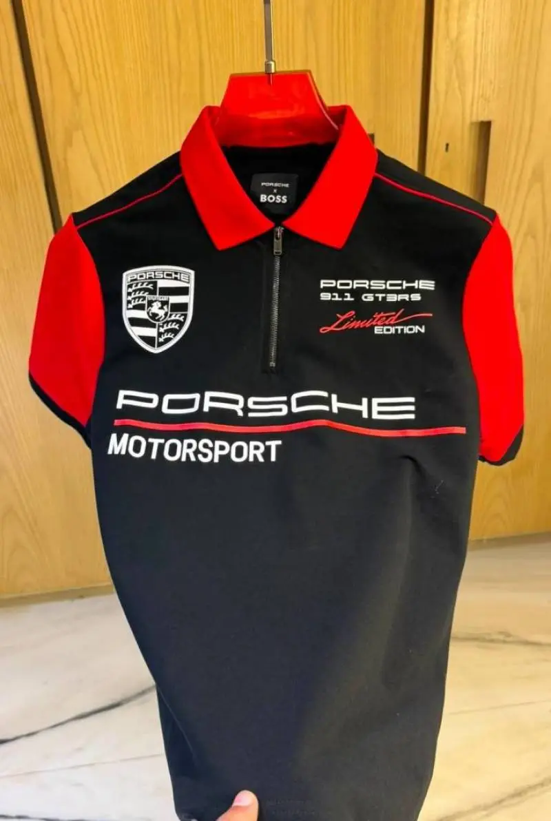 PORSCHE BOSXS xIMPORTED STORE ARTICLE POLO T-SHIRT - Image 4