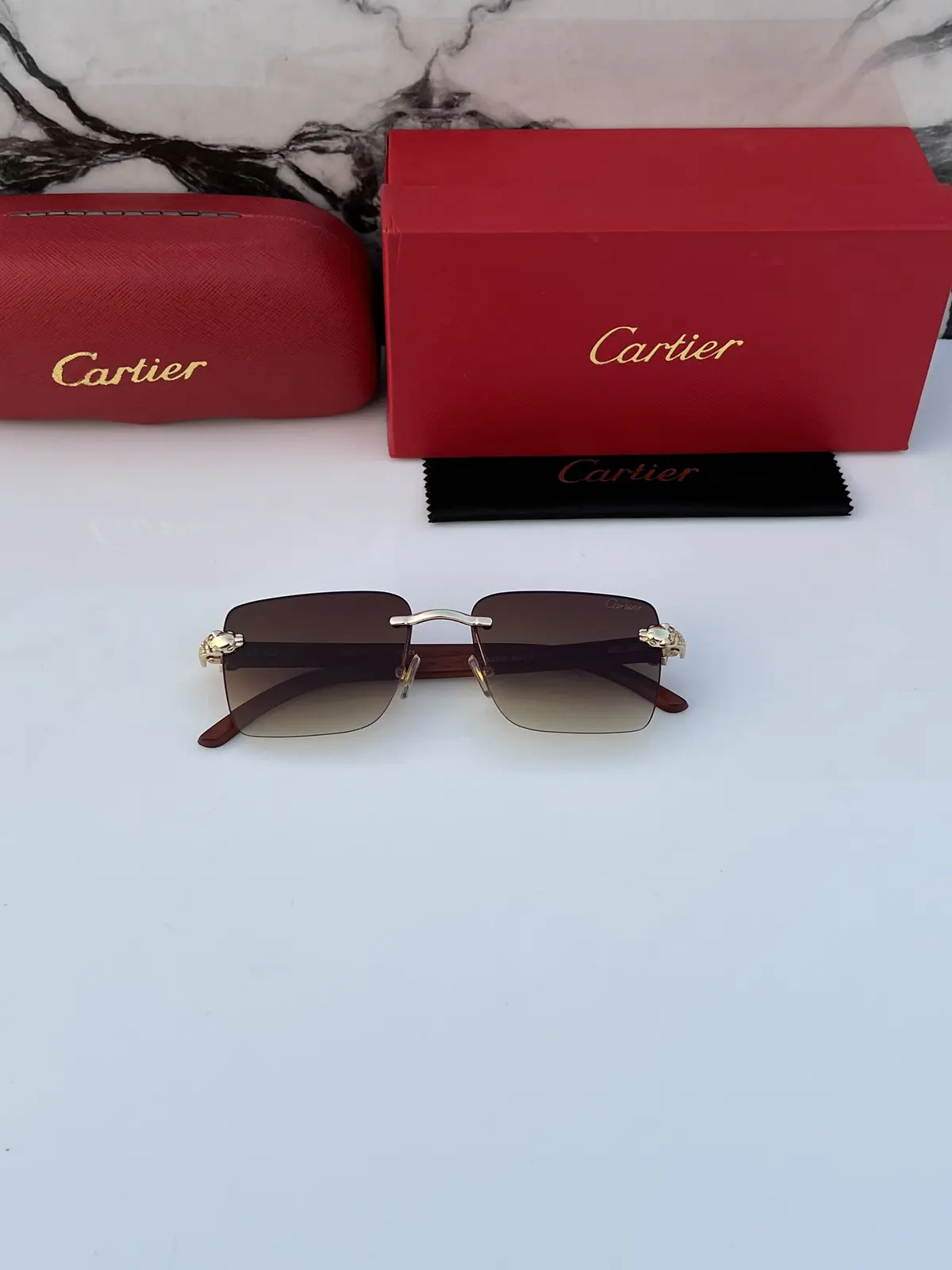 Cartier 3060 gold brown - Image 3