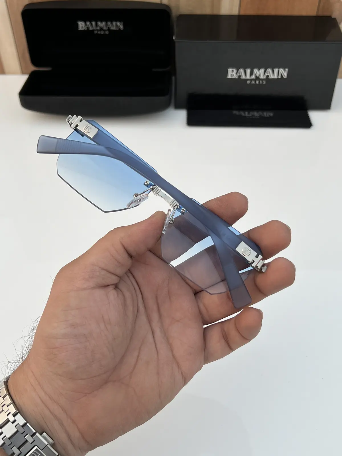Balmain 98201 silver blue - Image 7
