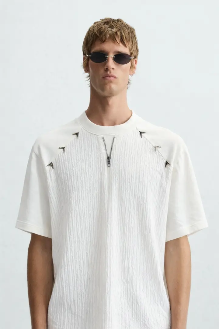 KOREAN IMPORTED HIGH DEMAND ARTICLE T-SHIRT WHITE