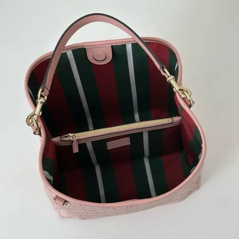 Gucci GG Emblem CB Pink Medium Bucket With Original DustCover & CarryBag - Image 5
