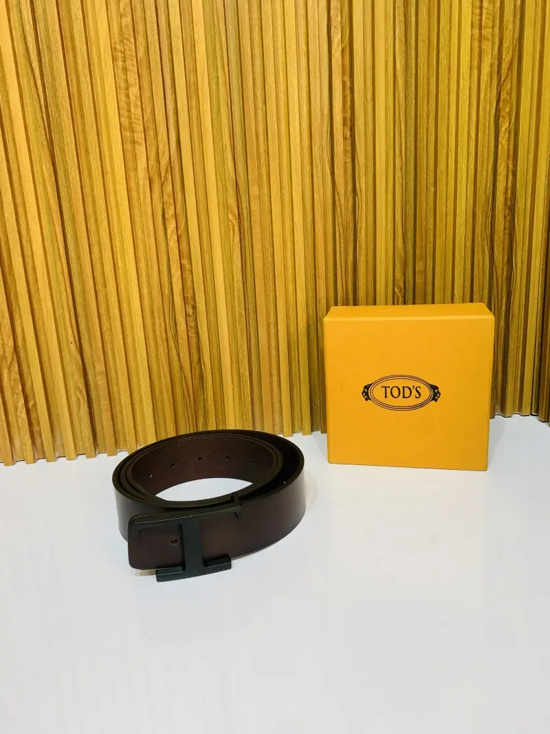 12 TODD'S BLACK BROWN PREMIUM QUALITY BELT WITH BOX - Image 6