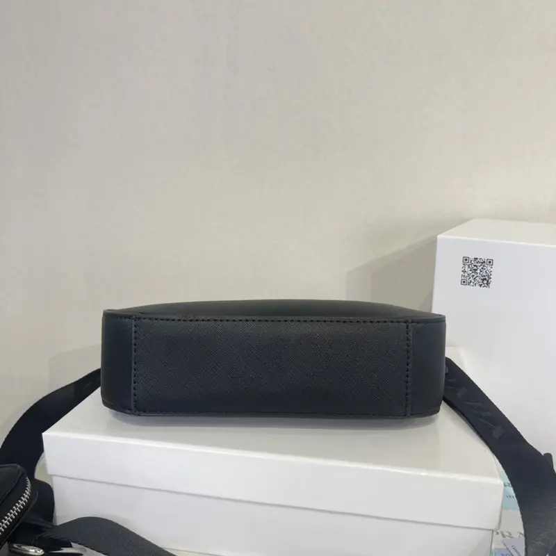 Prada Re-Edition Leather Black-Silver With OriginalBox - Image 3