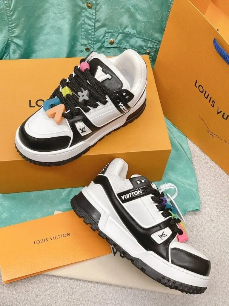 Louis Vuitton maxi trainer black white--SALE - Image 2