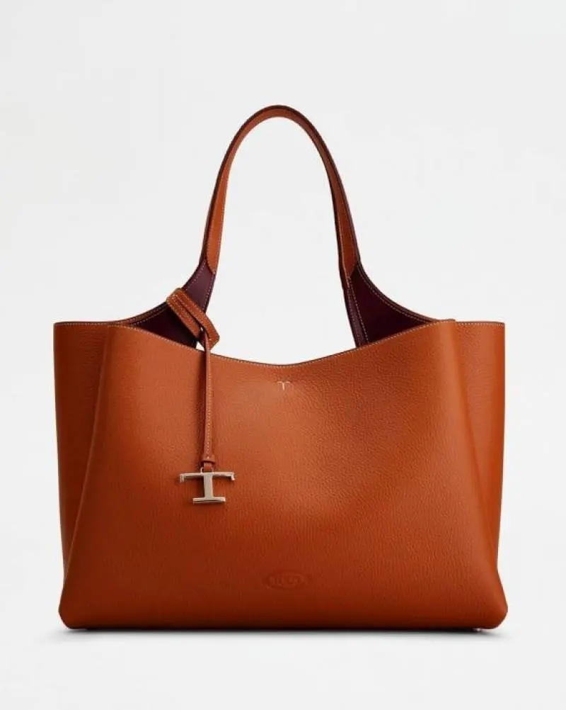 Todds T Timeless 2026 Premium Quality Leather Shopping Bag With OG Magnetic Box With Dust Bag (Tan - 1131) - Image 5