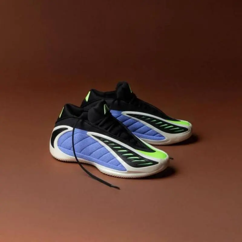Adidas Anthony Edwards 2 Fusion Blue Zero Metallic Lime Burst