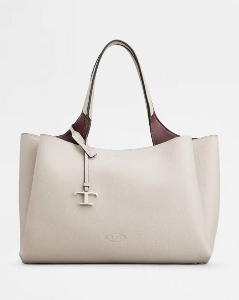 Todd's T Timeless 2026 Premium Quality Leather Shopping Bag With OG Magnetic Box With Dust Bag (White - 1130) - Image 4