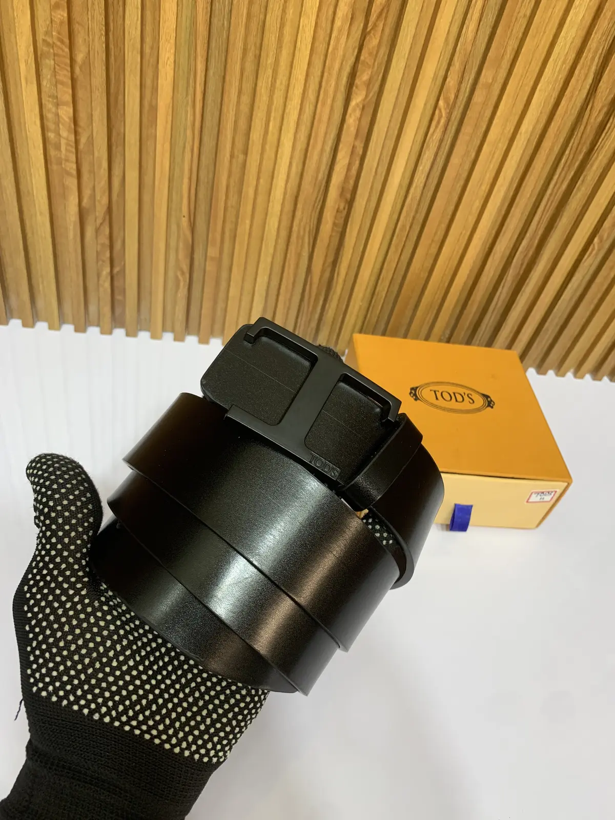 11 TODD'S FULL BLACK PREMIUM QUALITY BELT WITH BOX - Image 2
