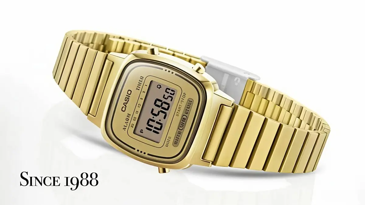 Casio Womens Vintage LA670 GOLD - Image 5