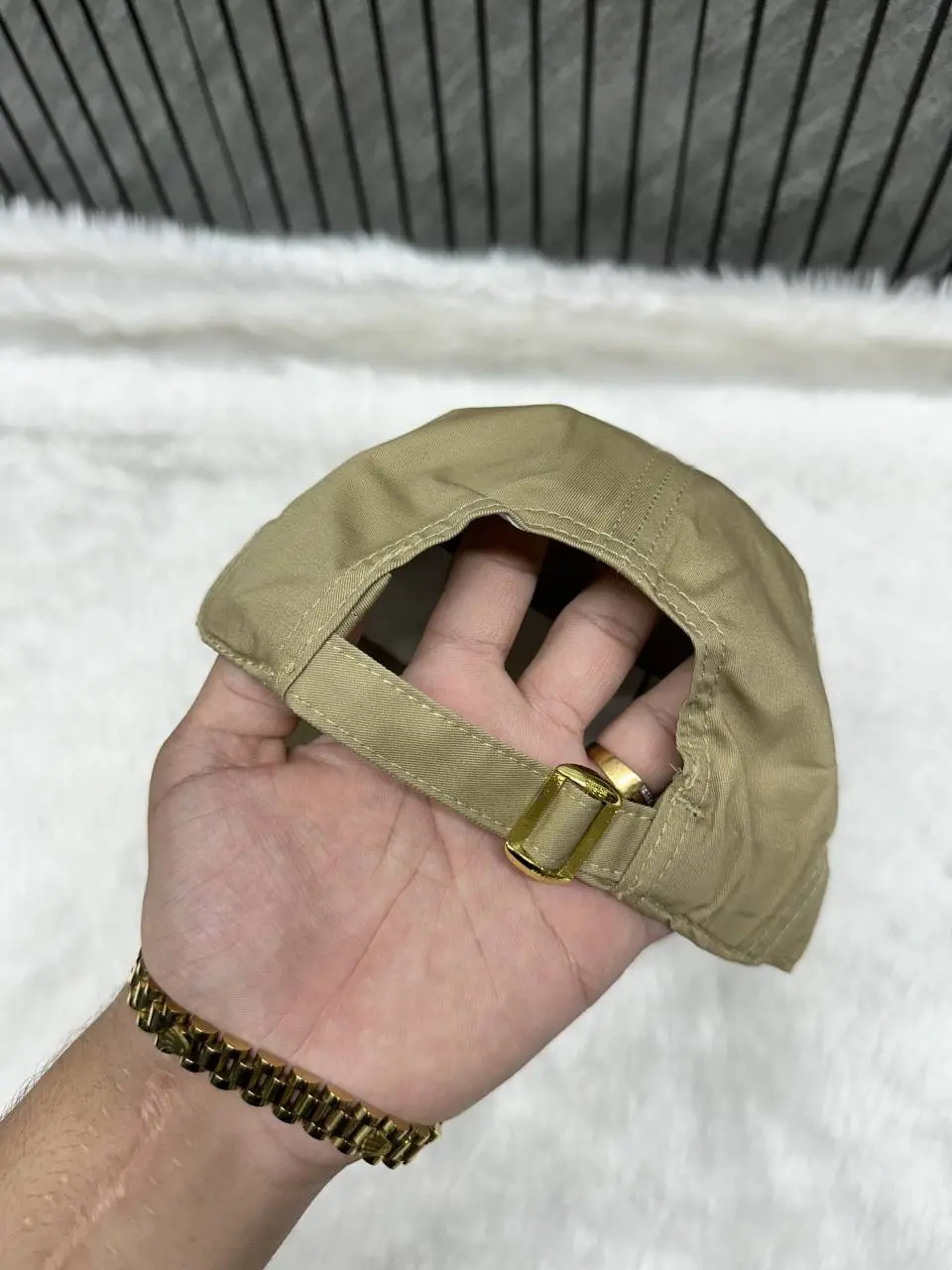 Celine Triomphe Camel White Front Logo Premium Unisex Cap - Image 3