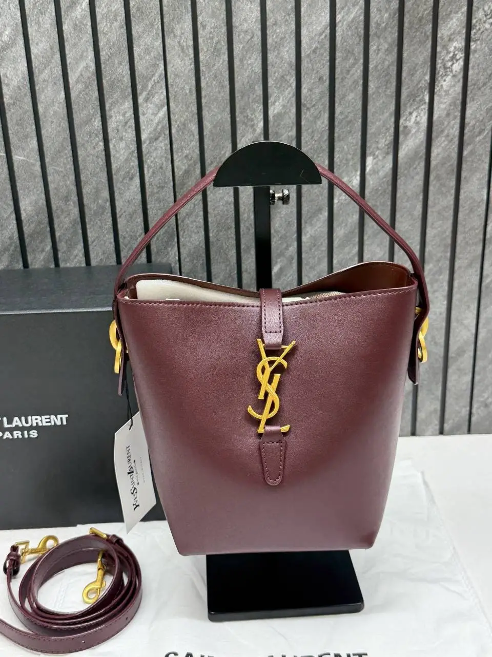 Ysl 8875 Bucket Bag With Original Box DustCover & Potli Bag Inside - Image 2