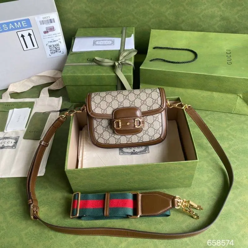 Gucci CB Horsebit 1955 Small ShoulderBag With Premium DoubleBox Packing 2 LongBelt Highend WithCarryBag - Image 8