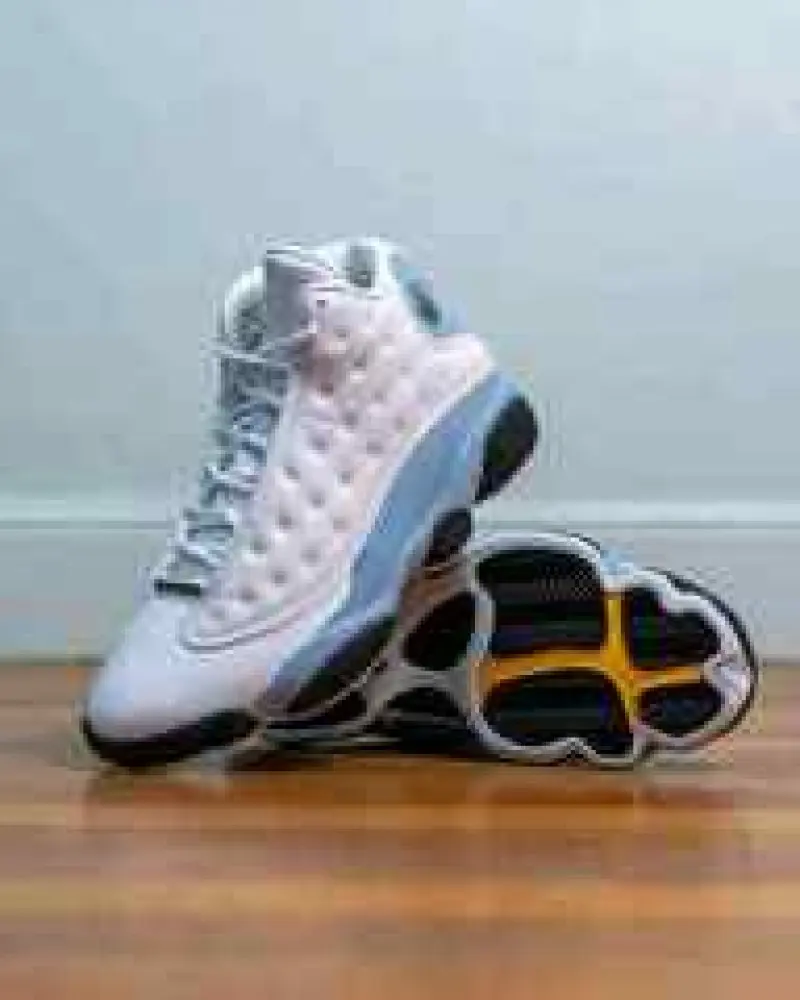 Nike Air Jordan retro13 Blue Grey - Image 2