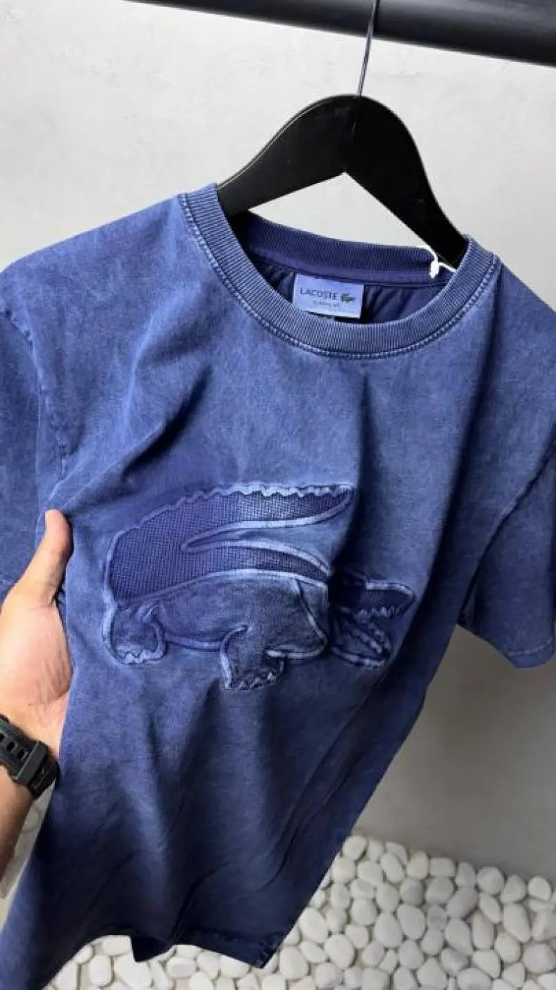 Lacoste Premium Acid Wash Premium T-Shirt 2474 - Image 3