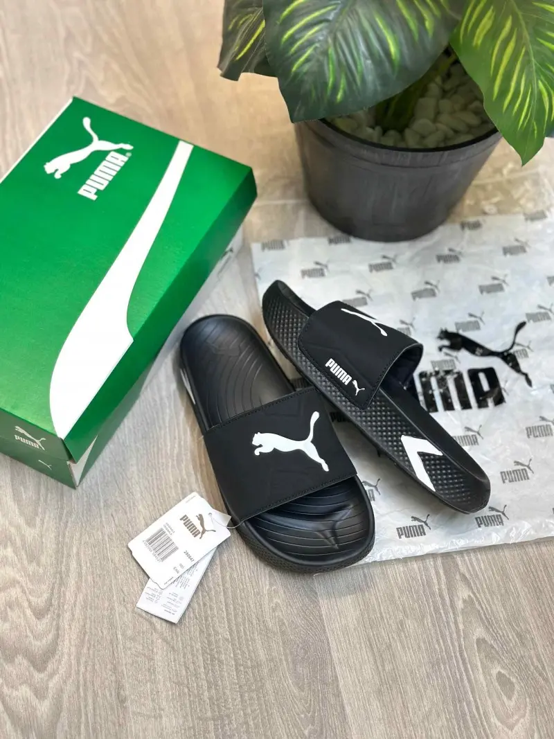 Puma SoftridePro Leadpuff All Black Slides - Image 2