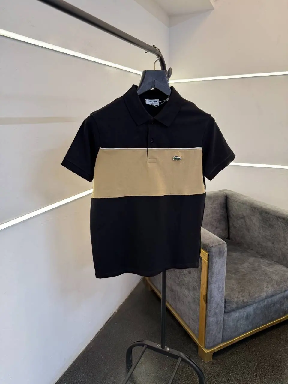 Lacoste Imported polo tshirt black