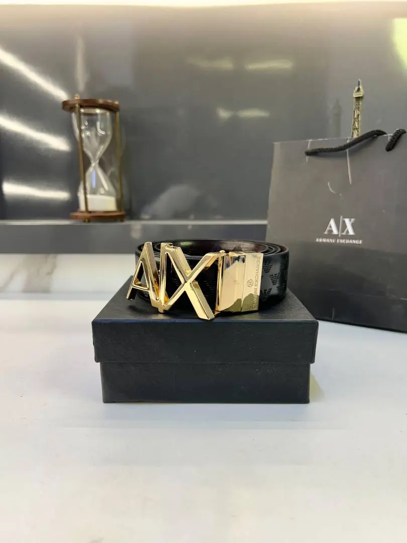 Armani Exchange Black Golden Reversible Belt Fa 863 - Image 2