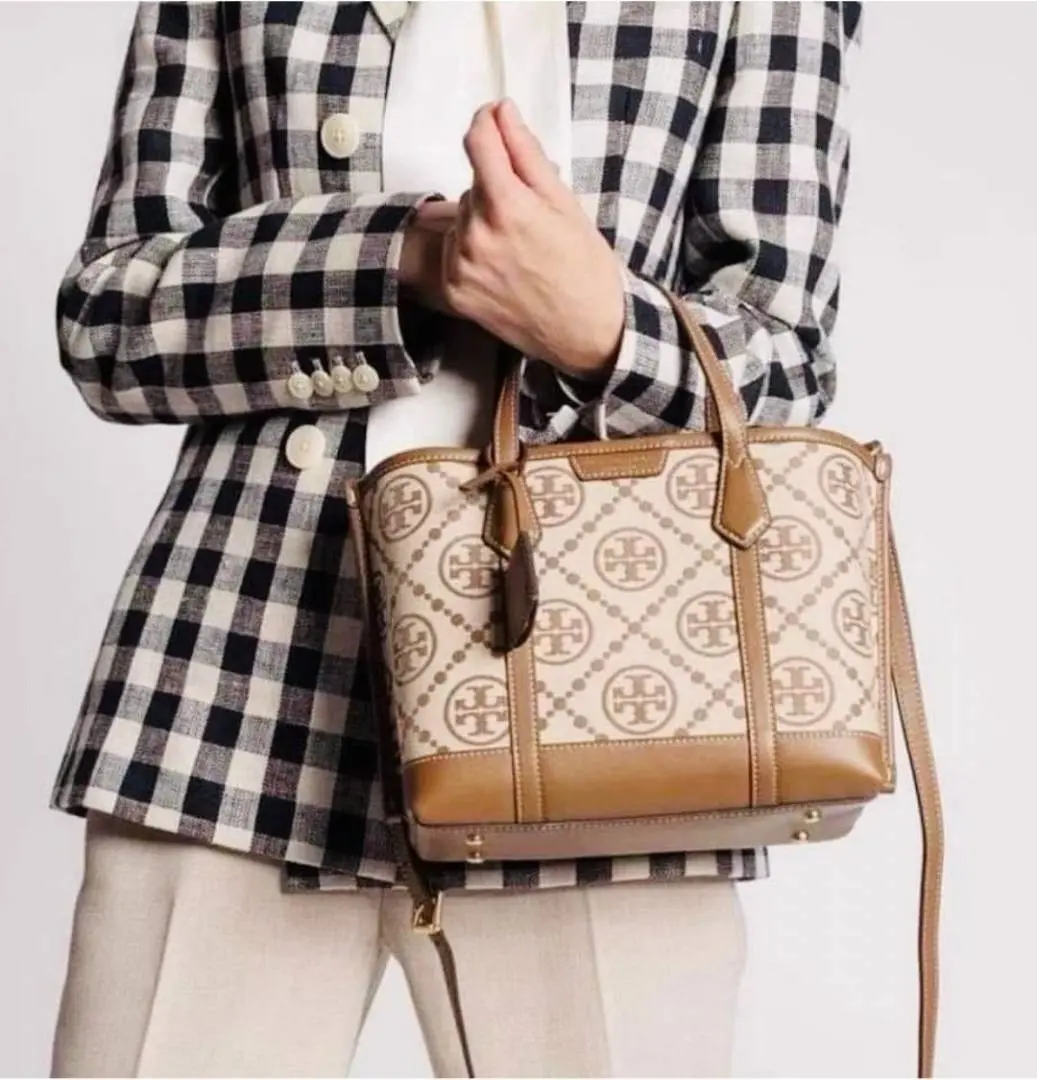 Tori Burch Mini Jacquard Tote With OriginalDustCover - Image 2
