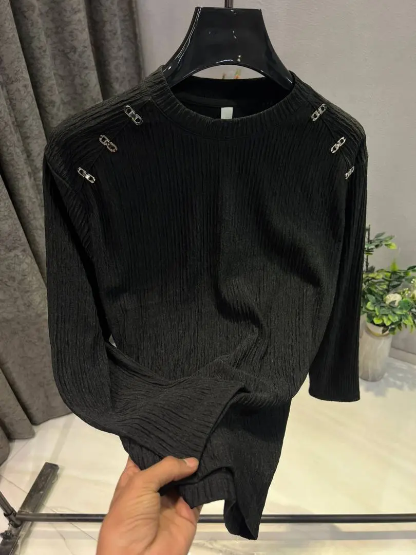 KOREAN IMPORTED HIGH DEMAND ARTICLE SWEATSHIRT BLACK - Image 5