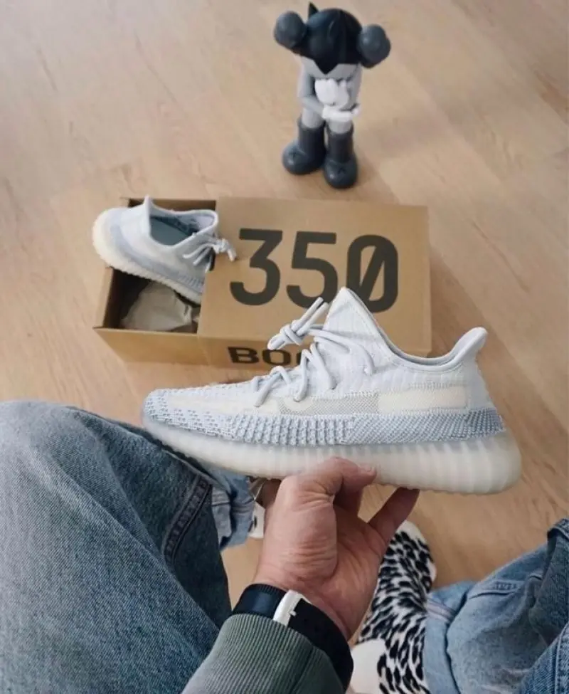 Adidas Yeezy 350 V2 Cloud White Semi UA - Image 3