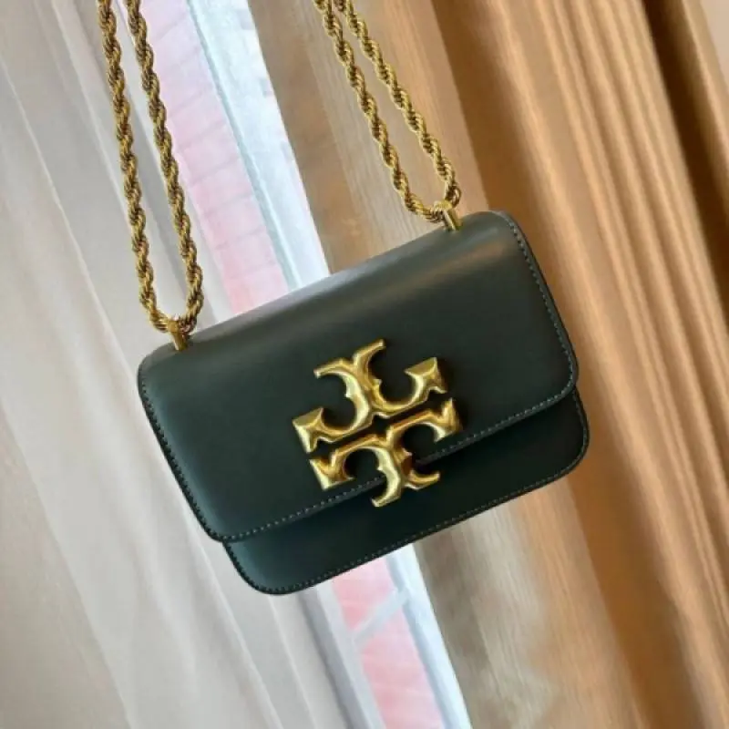 Tory565 Burch Eleanor Premium Quality Shoulder Bag With OG Box & Dust Bag (Green - 565) - Image 5