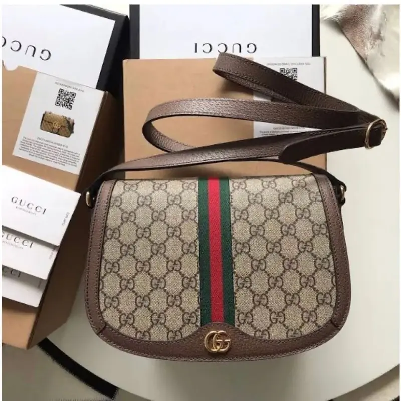 Gucci Ophidia GG Supreme Flap Bag With DoubleBox - Image 5