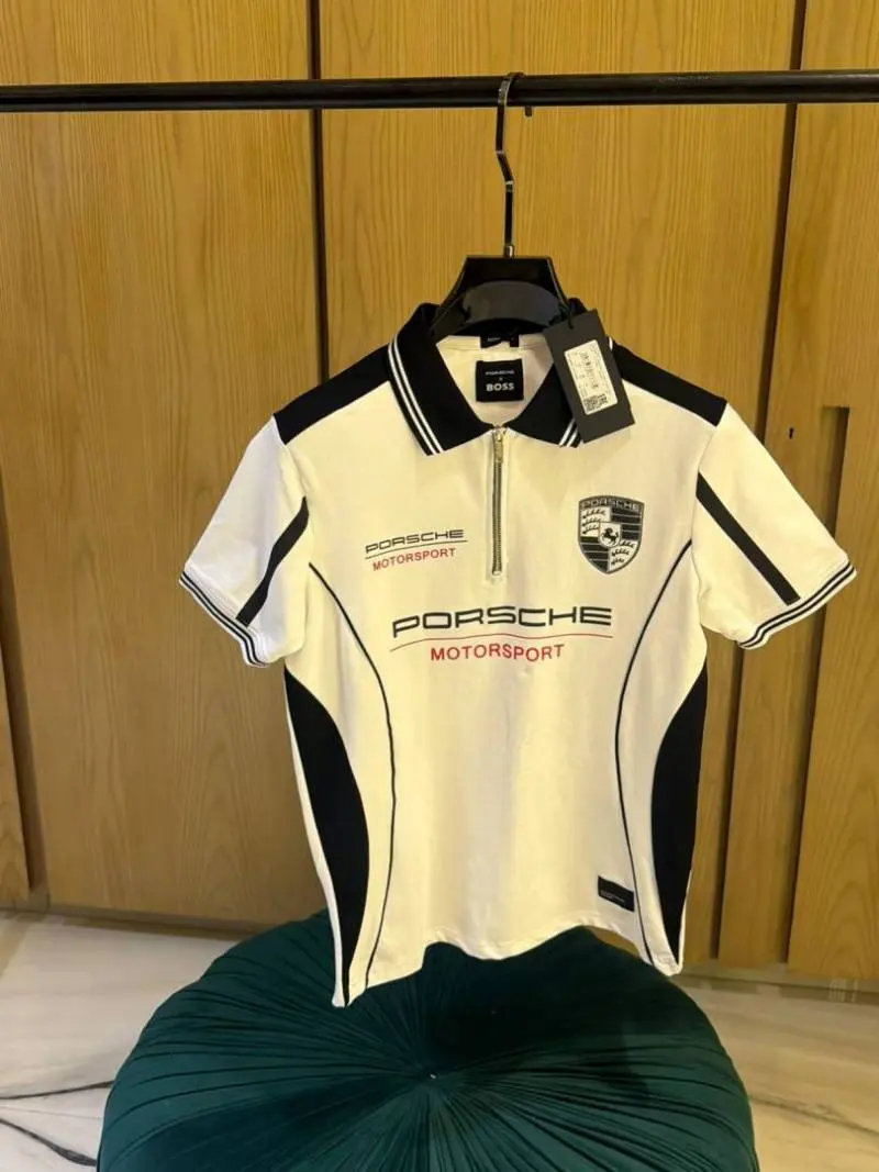 PORSCHE BOSXS IMPORTED STORE ARTICLE POLO T-SHIRxT - Image 3