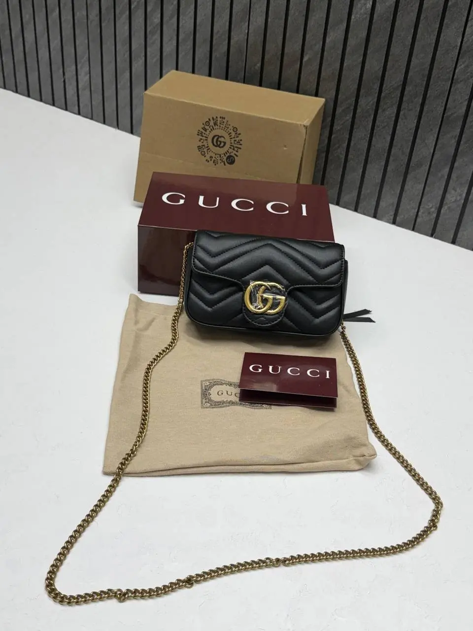 Gucci GG Mini Marmont White Highend Quality With DoubleBoxPacking - Image 2