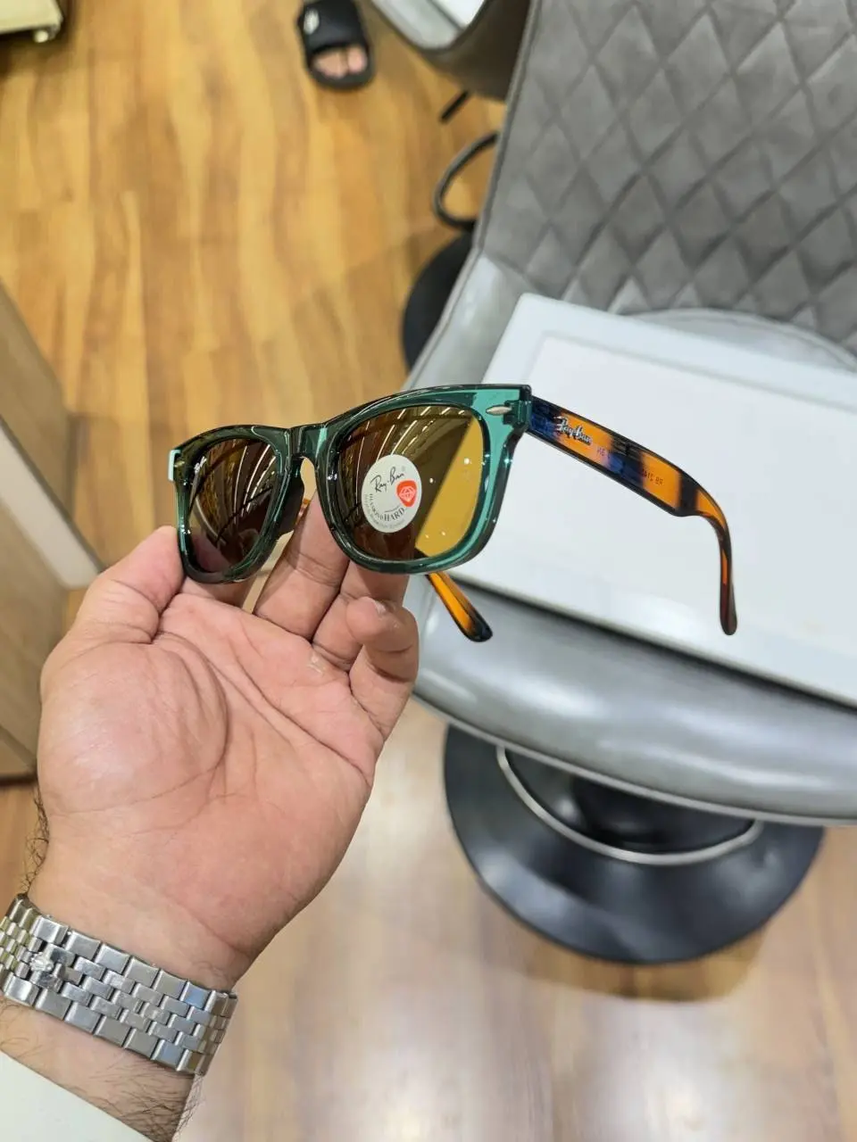 Ray-Ban 2140 olive tiger brown - Image 3