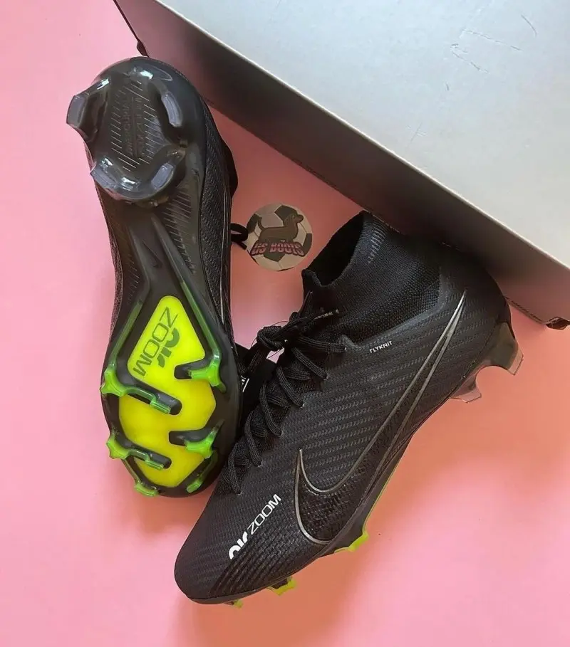 Nike Zoom Mercurial Superfly 9 Pro FG Black Volt Football shoes - Image 4