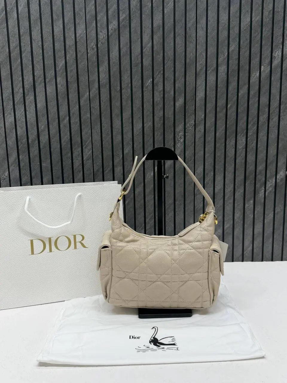 Dior CB D Dream Medium Hobo Shoulder Crossbody Bag With CarryBag & DustCover - Image 5
