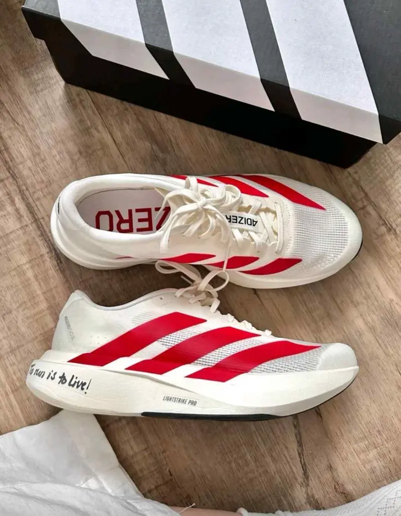 Adidas Adizero Evo SL White Red - Image 4